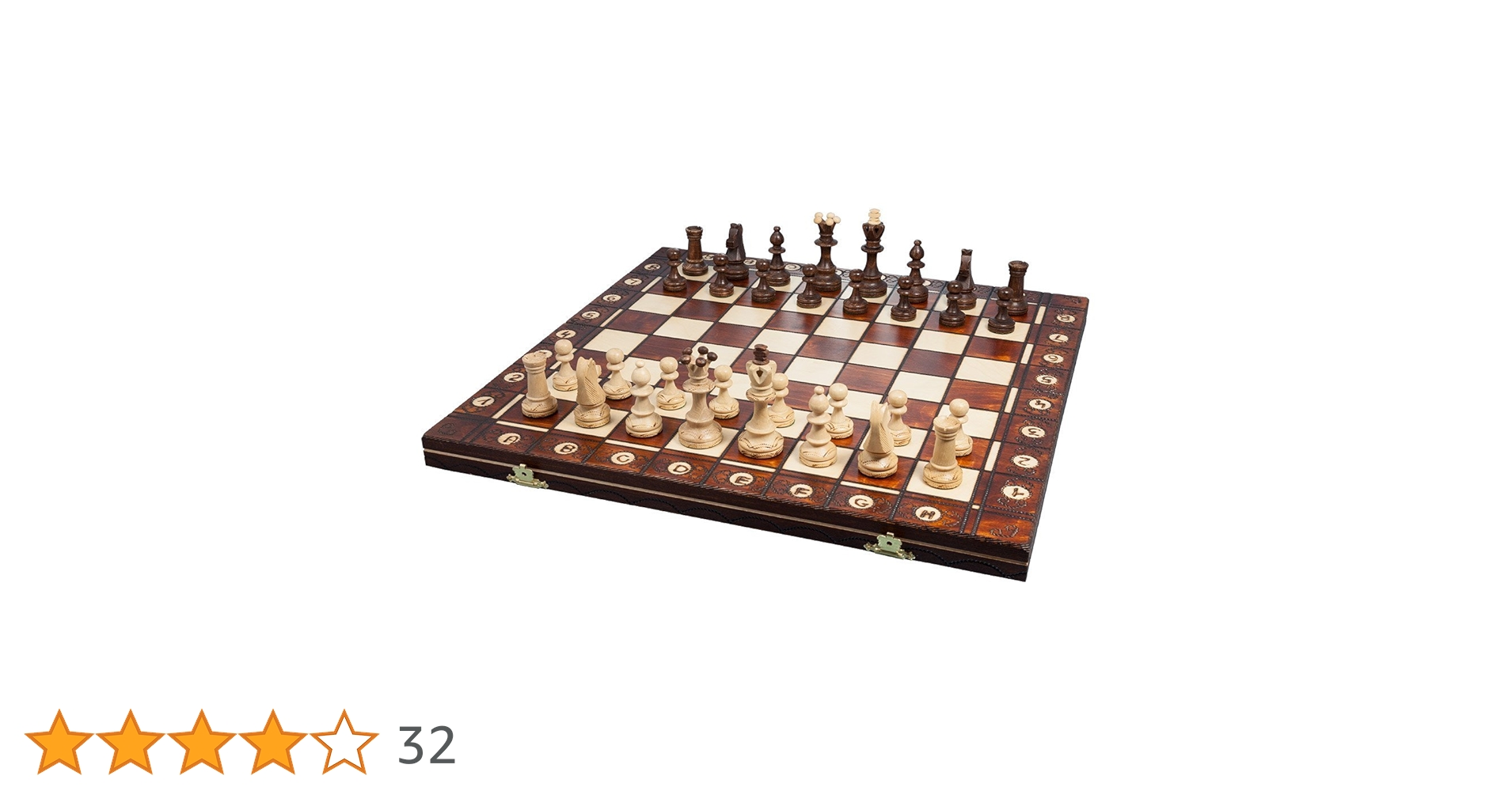 チェス Amazon | Wegiel 木製 チェスセット Chess Board Set SENATOR
